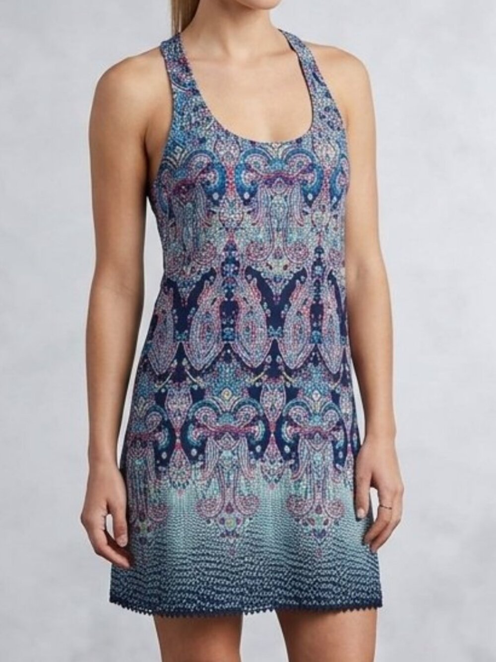 Sequin Hearts Racerback Tank Dress‎ Size Small